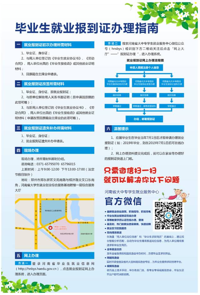 毕业生就业报到证办理指南